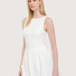 Boatneck Button Front Dress