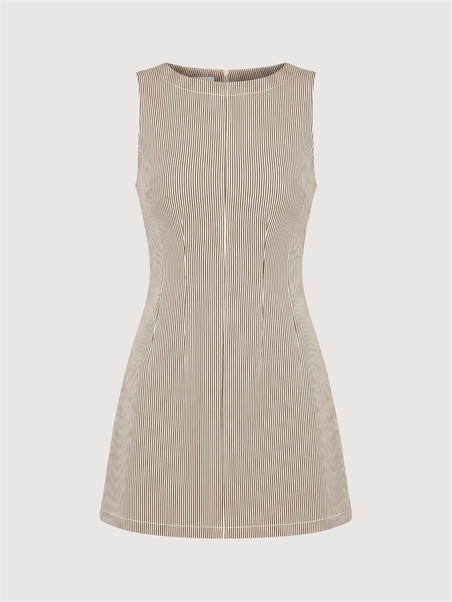 Striped Fitted Waist Dress