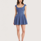 Denim Cap Sleeve Dress