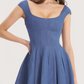Denim Cap Sleeve Dress