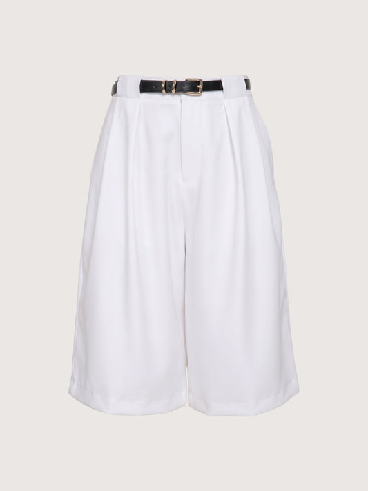 Belted Bermuda Shorts