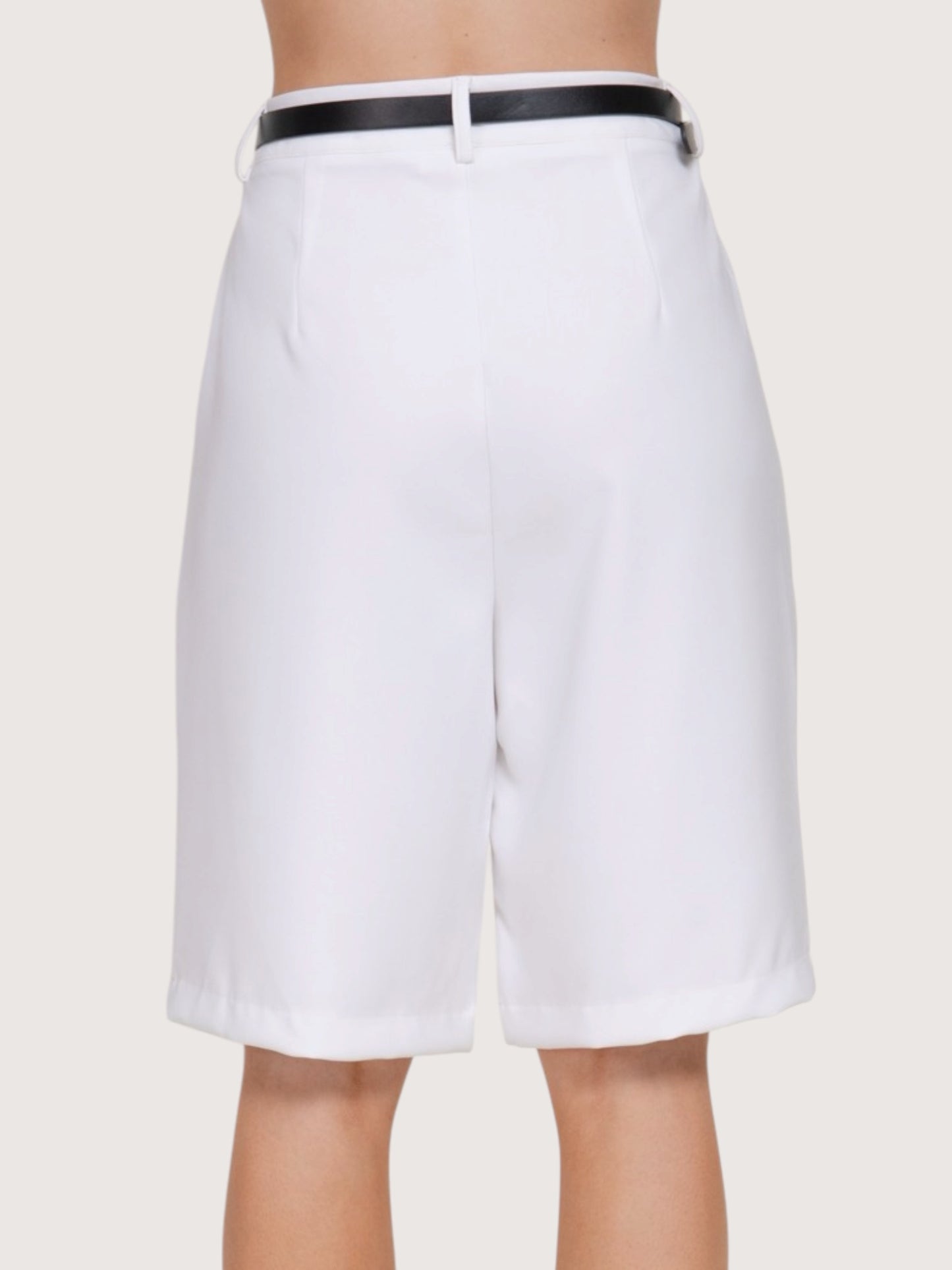 Belted Bermuda Shorts