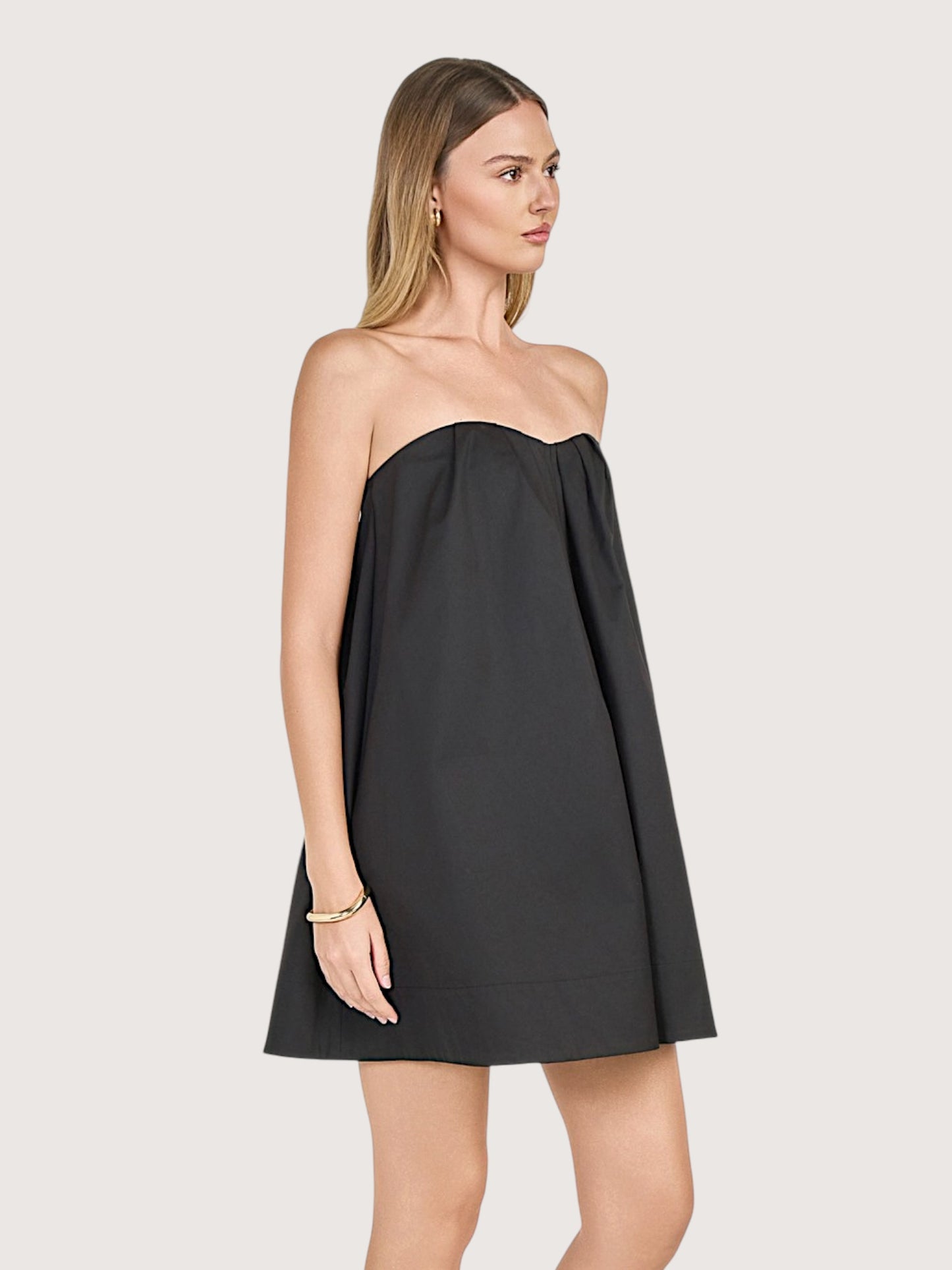 Pintuck Mini Dress