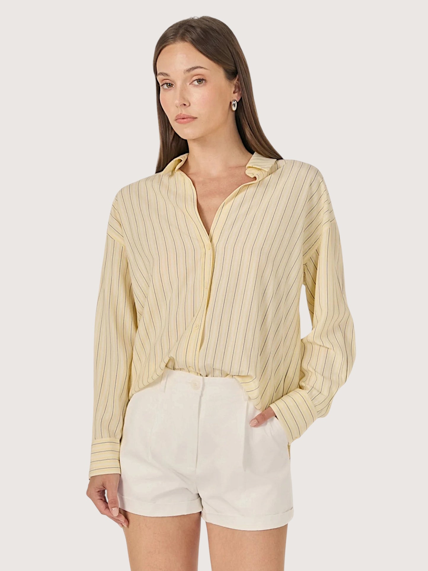 Striped Poplin Shirt