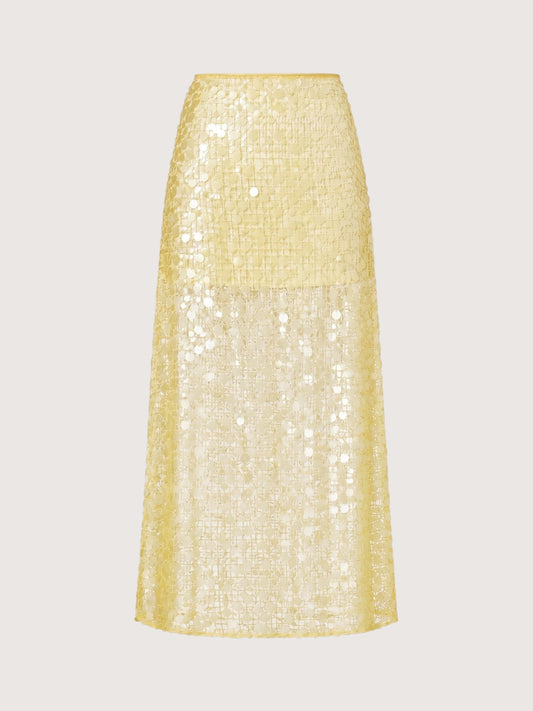 Sequin Mesh Maxi Skirt