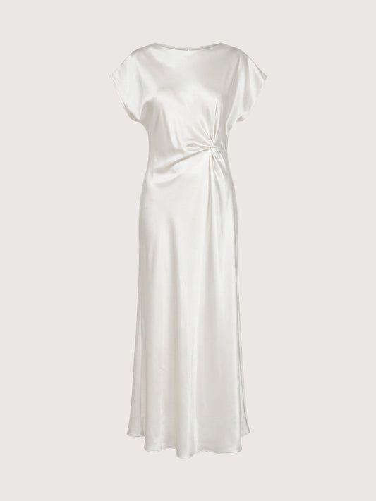 Cora Draped Dress | Ivory