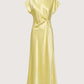 Cora Draped Dress | Yellow