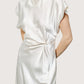 Cora Draped Dress | Ivory