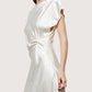 Cora Draped Dress | Ivory