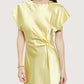 Cora Draped Dress | Yellow