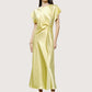 Cora Draped Dress | Yellow