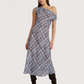 Ace Plaid Asymmetric Dress