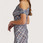 Ace Plaid Asymmetric Dress