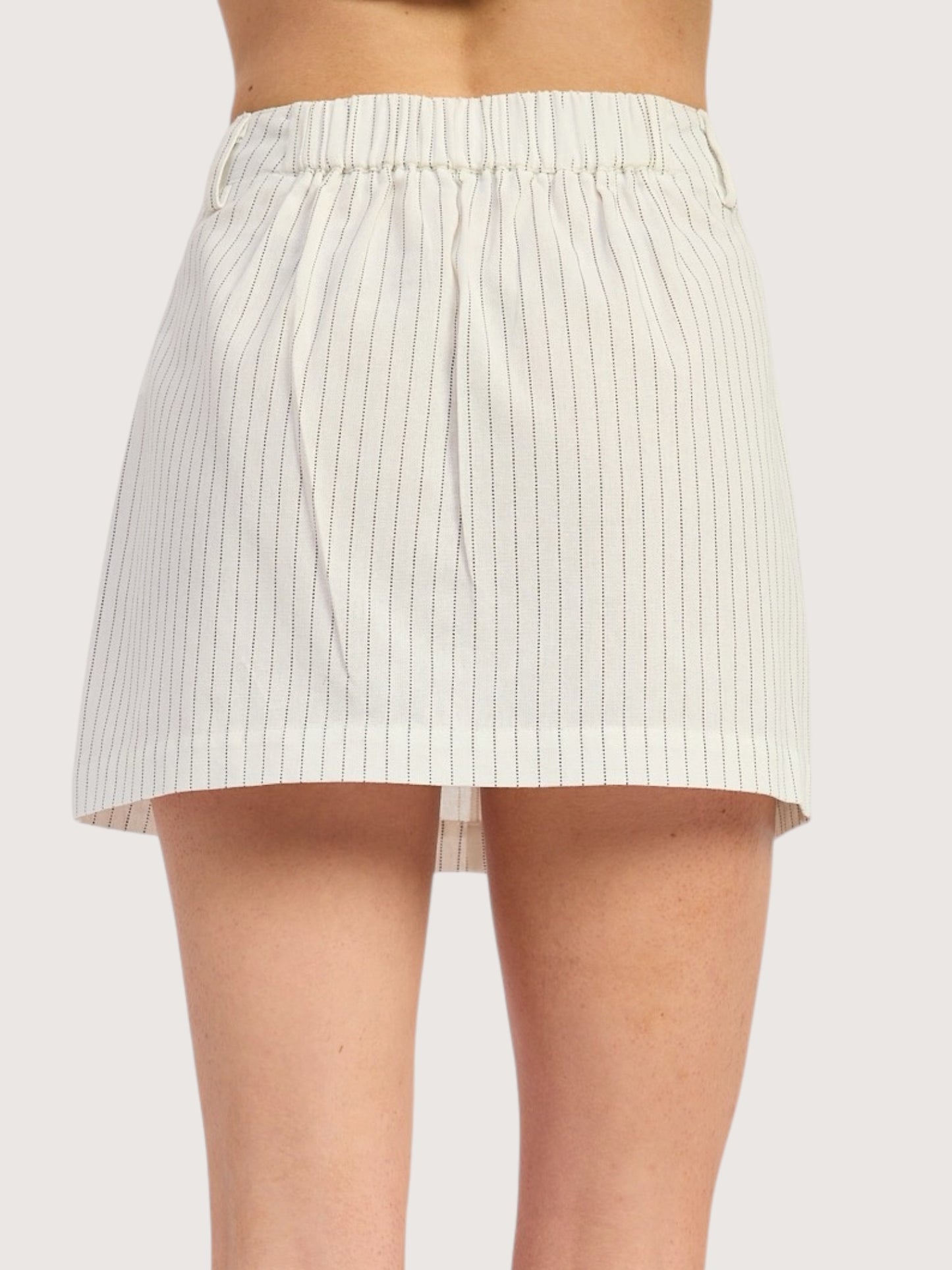 Romy Striped Mini Skirt