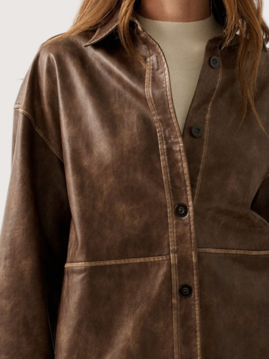 Button Front Shacket