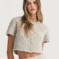 Fuzzy Knit Cardigan | Taupe