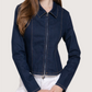 Denim Zip Up Top