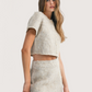 Fuzzy Knit Cardigan | Taupe