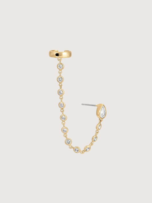 Crystal Chain Ear Cuff