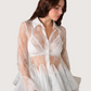 Jewel Lace Peplum Top