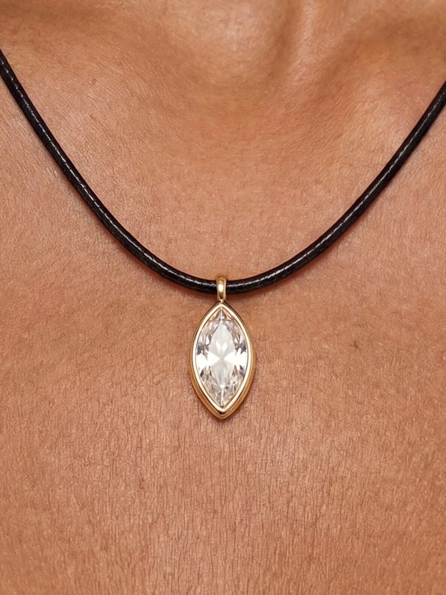Marquise Cord Necklace