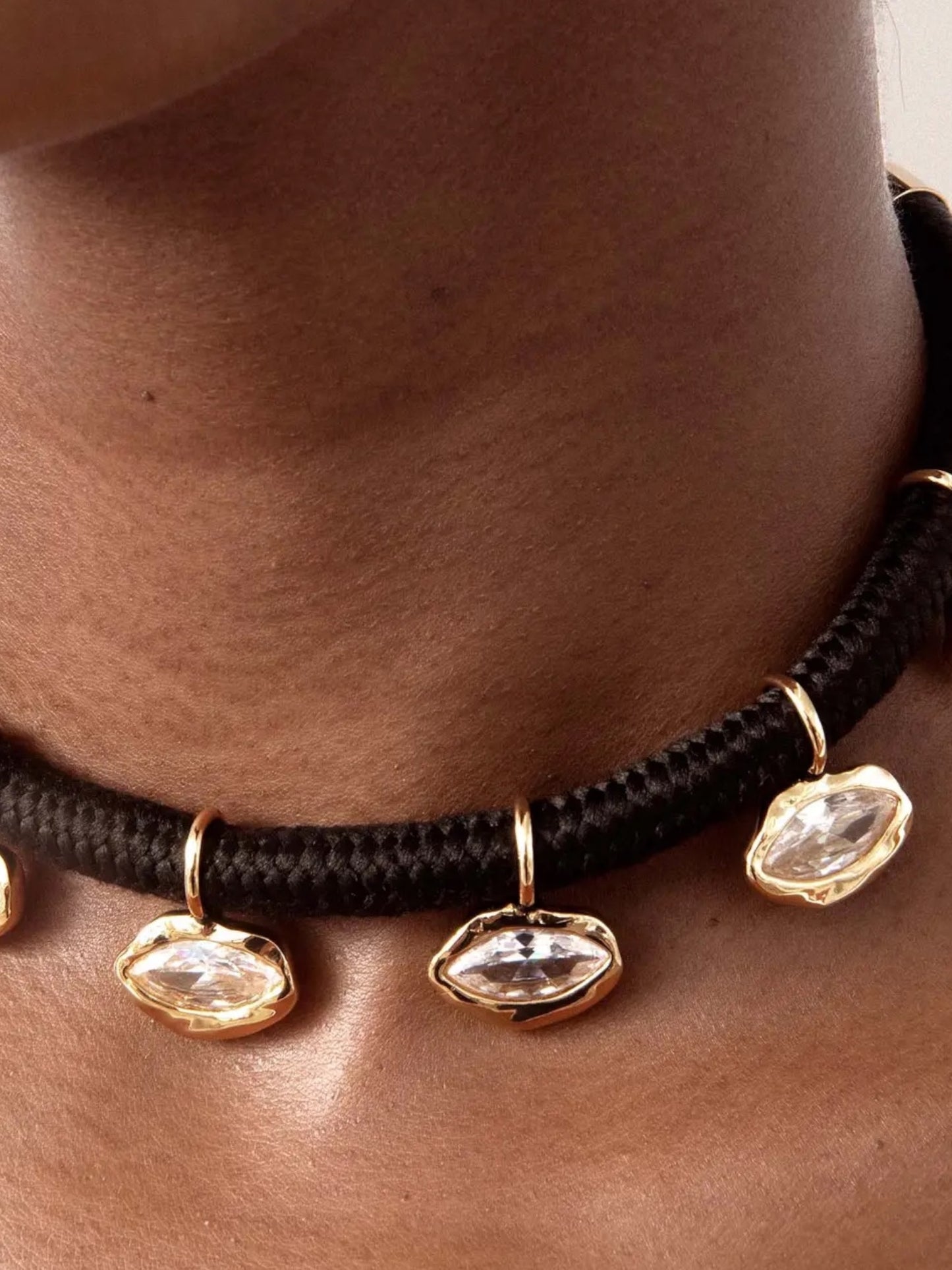 Midnight Crystal Choker