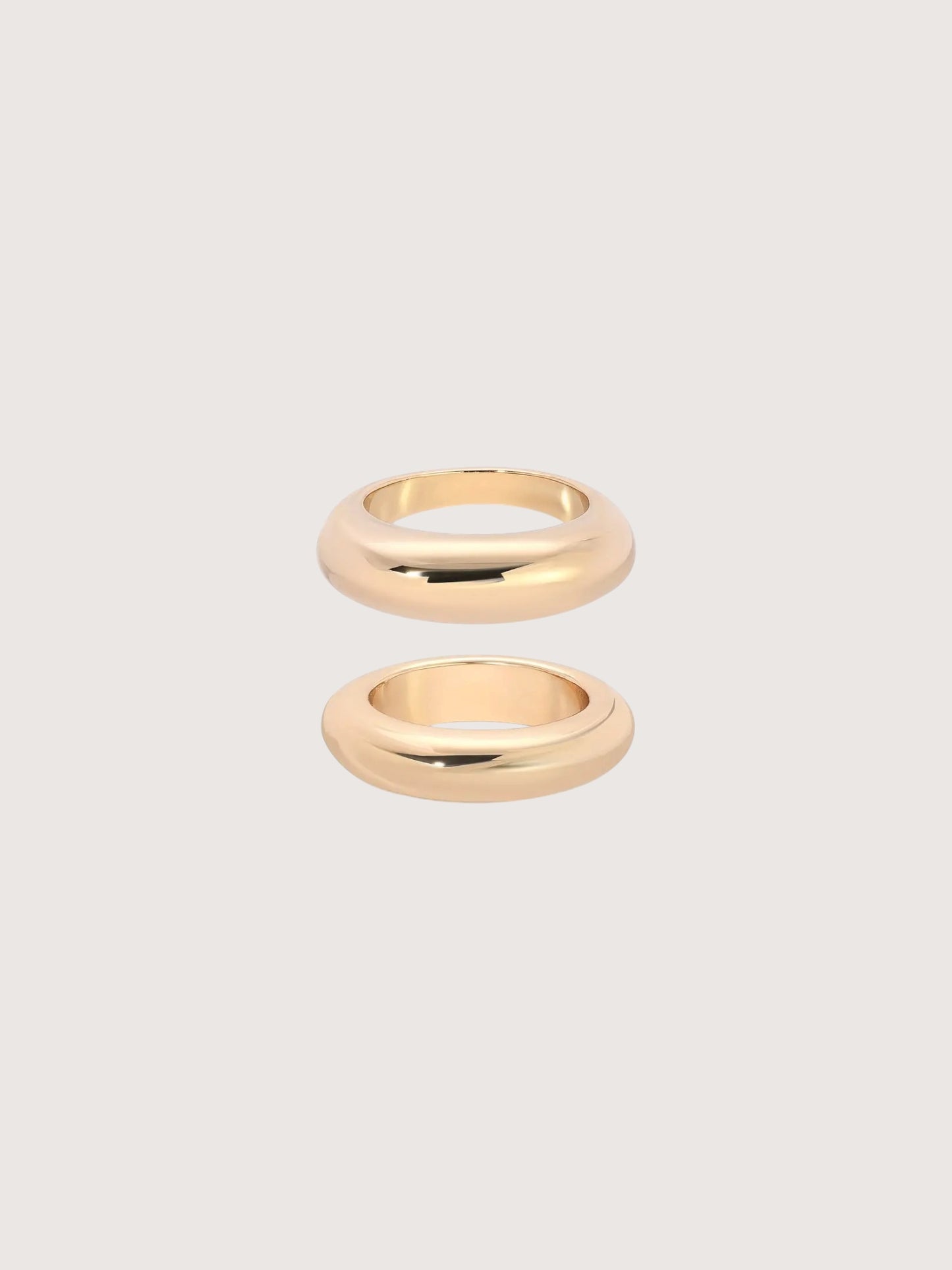 Dome Ring Set | Gold
