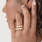 Dome Ring Set | Gold