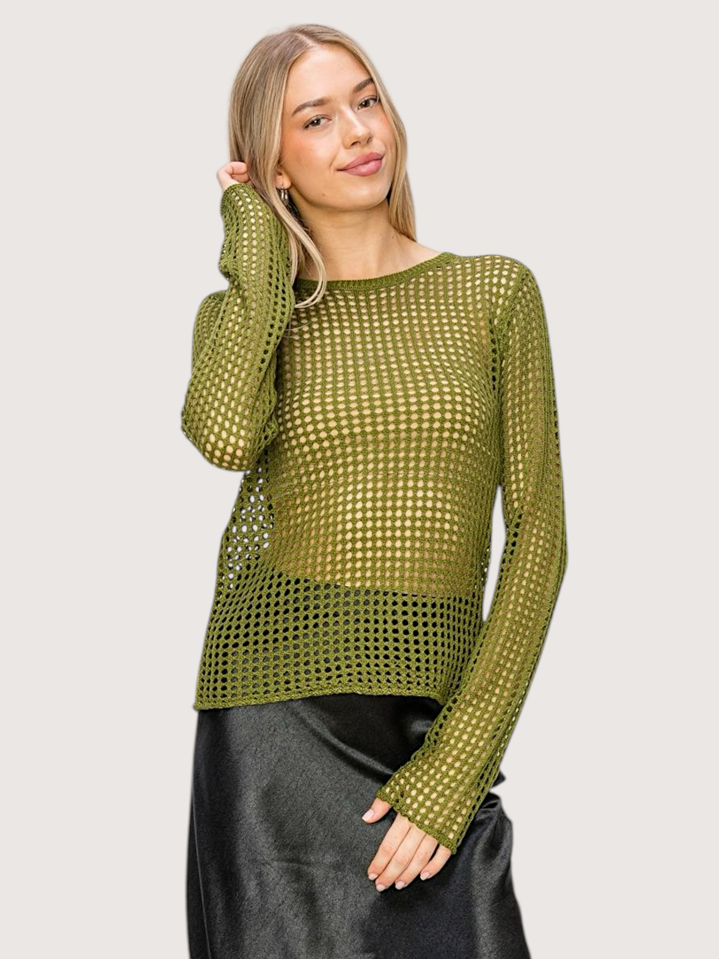 Open Knit Sweater