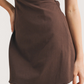 Gathered Asymmetric Cami Dress