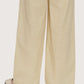 Wide Leg Striped Pants | Yellow