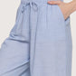 Wide Leg Striped Pants | Blue