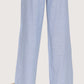 Wide Leg Striped Pants | Blue
