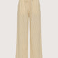 Wide Leg Striped Pants | Yellow