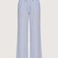 Wide Leg Striped Pants | Blue