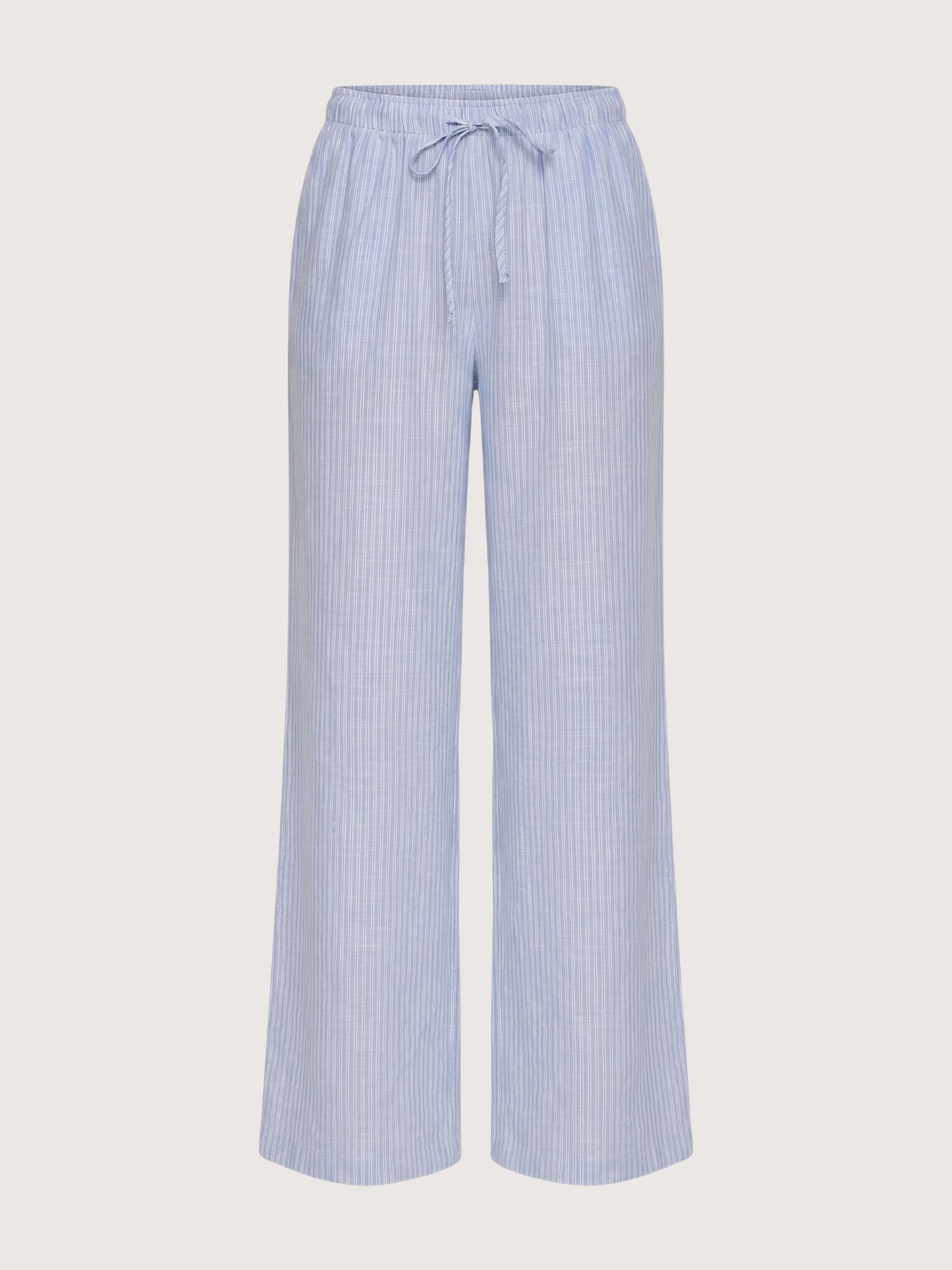 Wide Leg Striped Pants | Blue