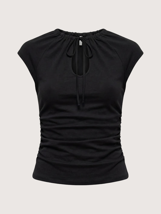 Kelsi Keyhole Top | Black