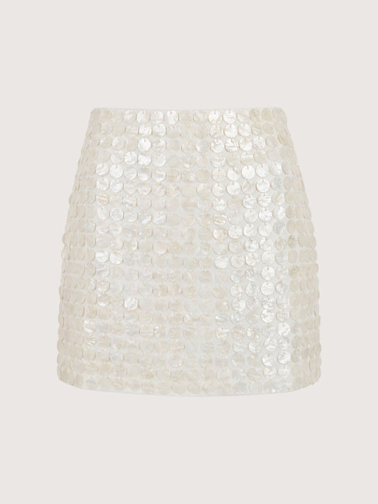 Mother of Pearl Mini Skirt