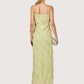 Ruffled Column Maxi Dress