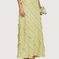 Ruffled Column Maxi Dress