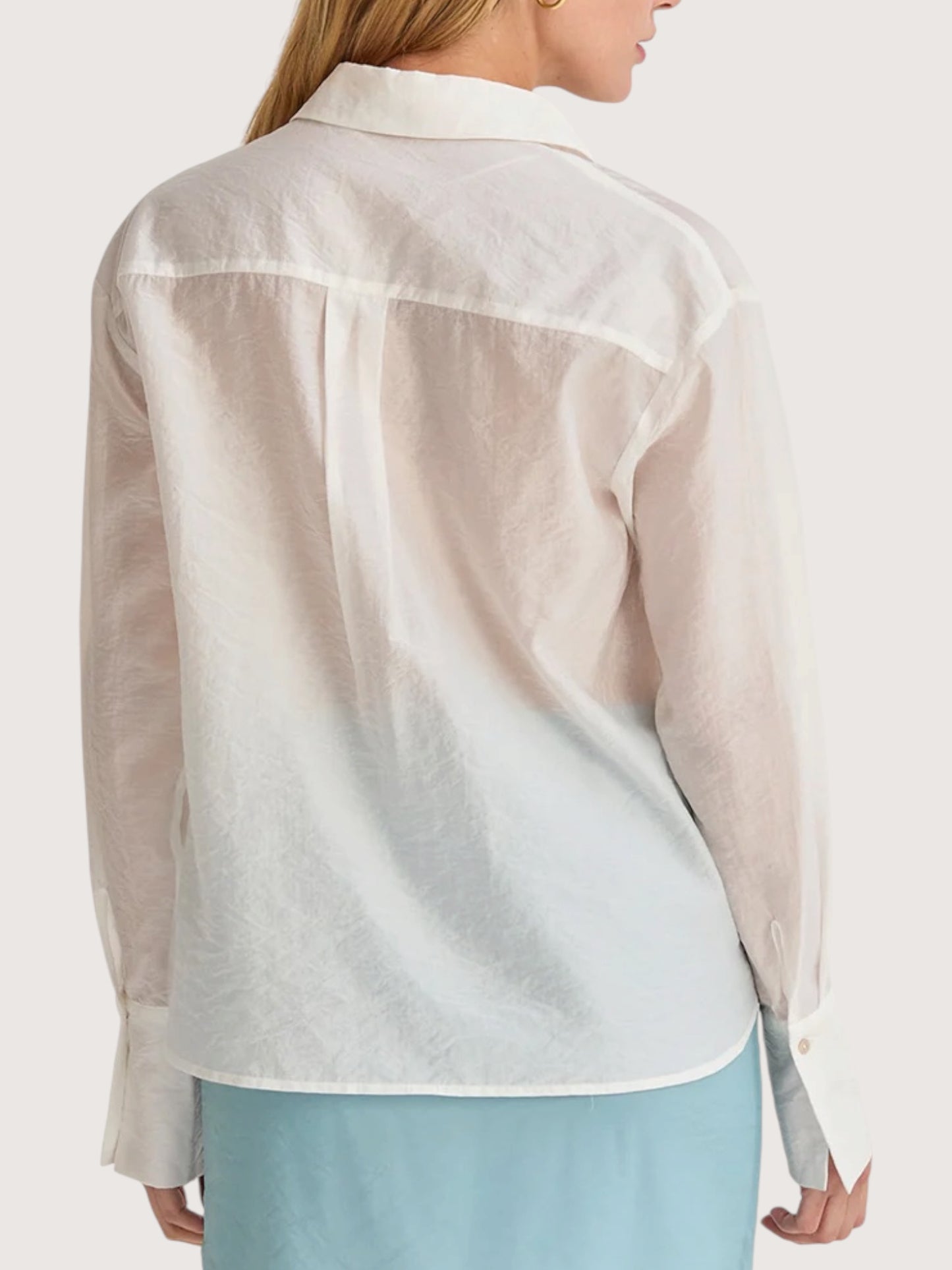 Nadia Textured Blouse | White