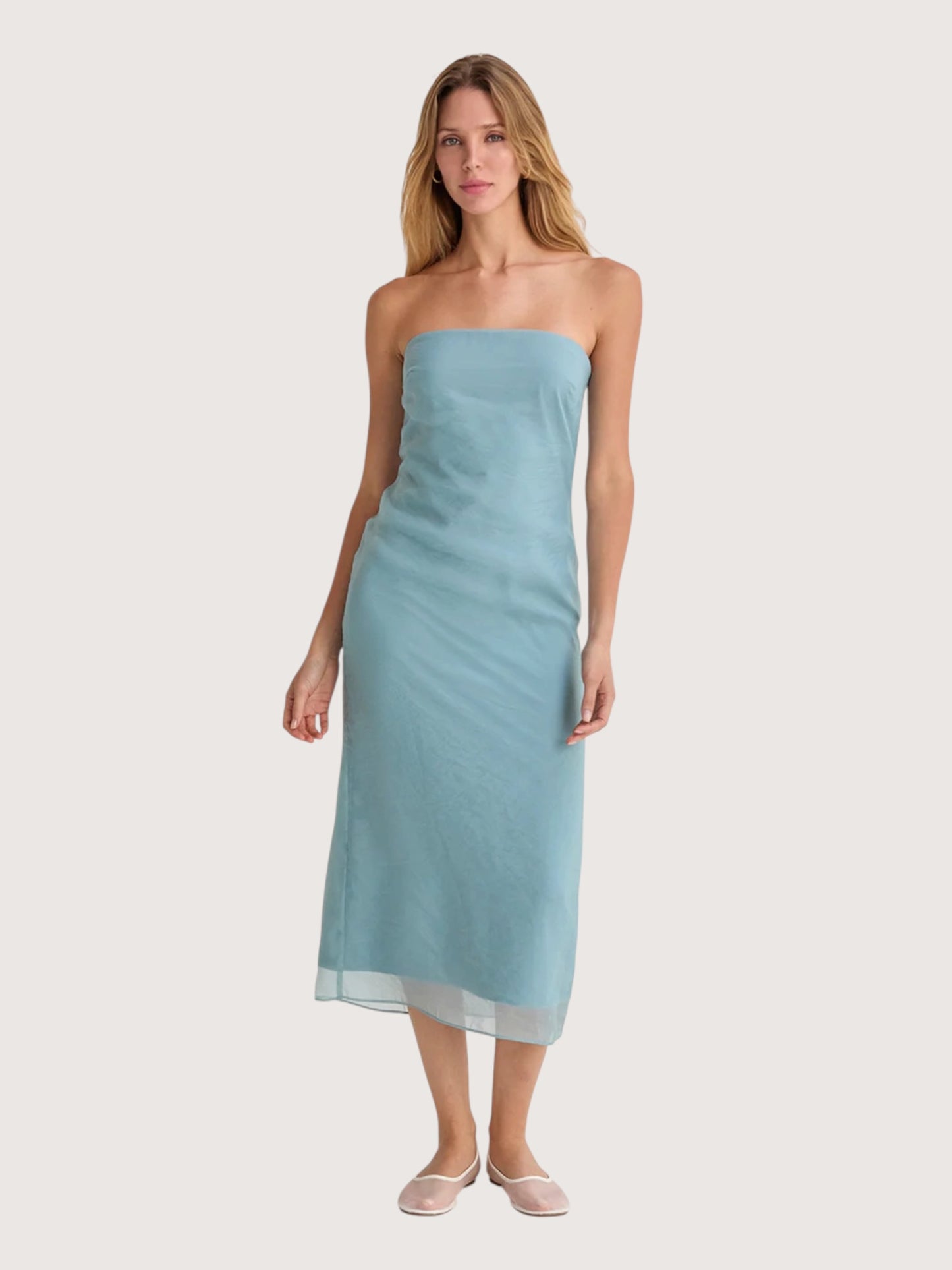 Zoe Organza Midi Dress
