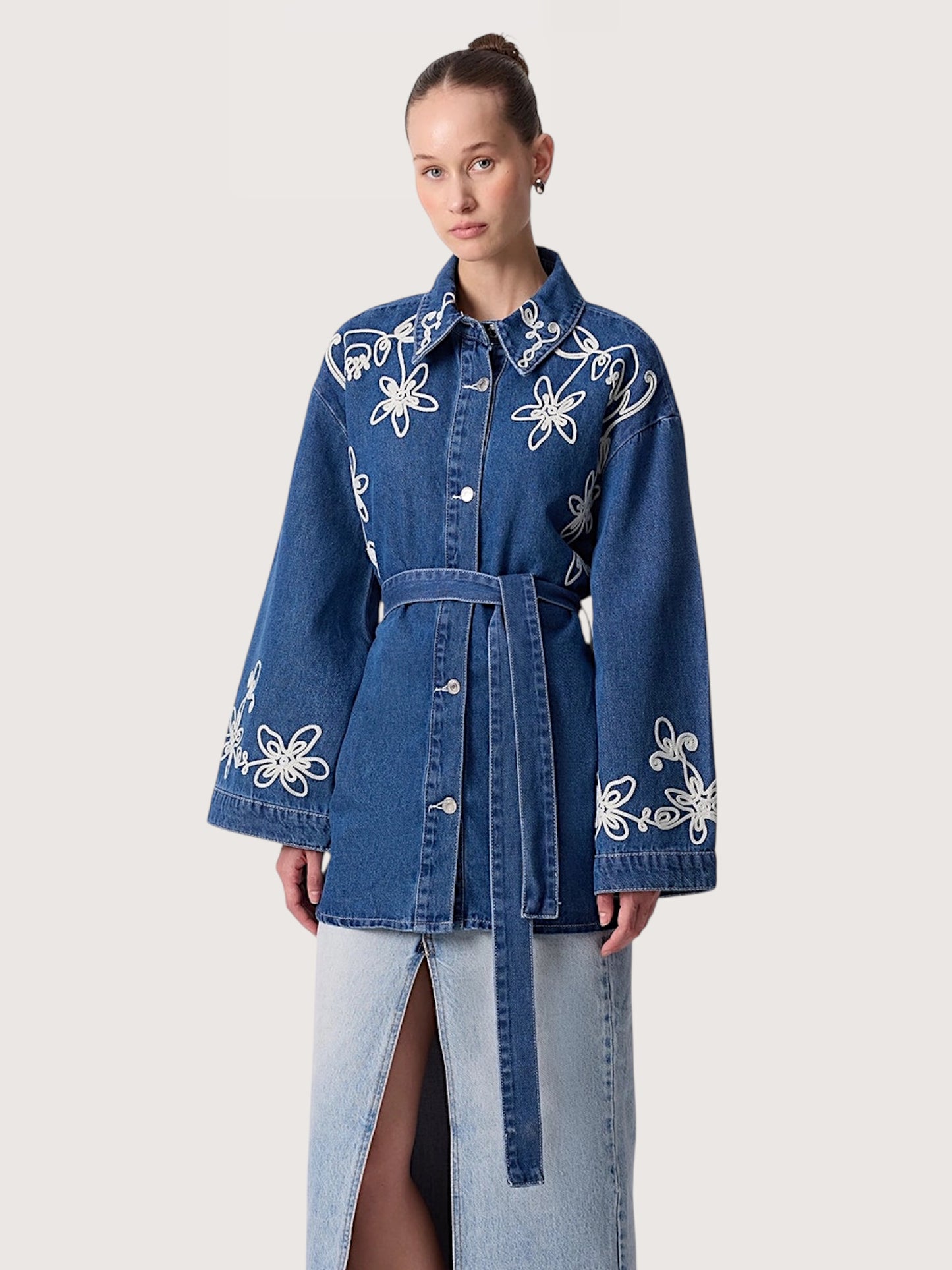 Embroidered Denim Jacket