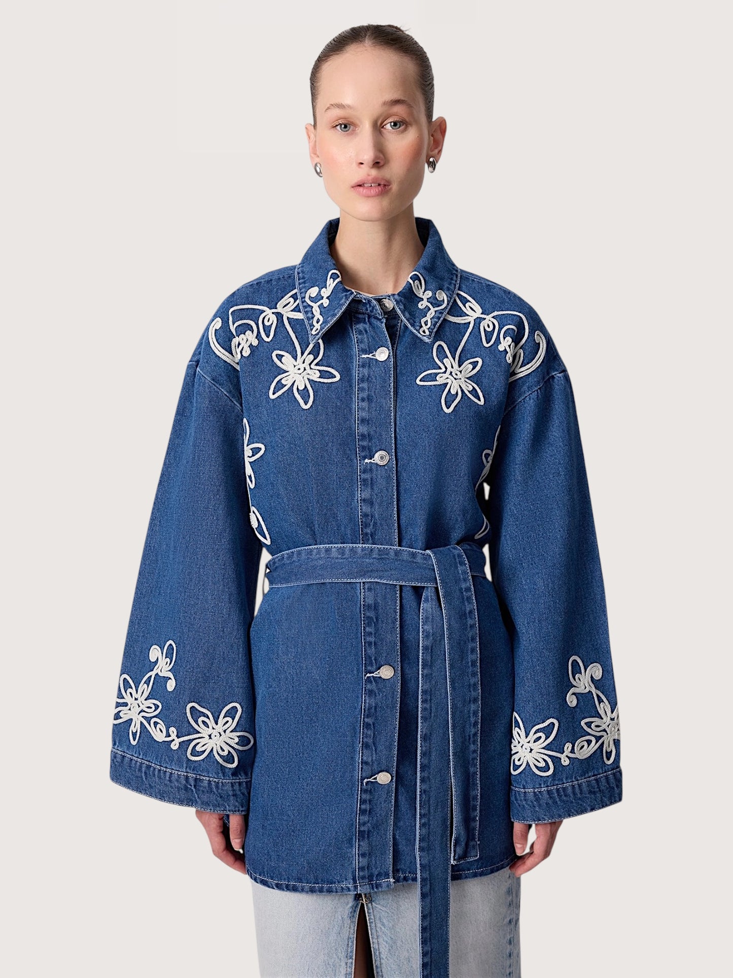 Embroidered Denim Jacket