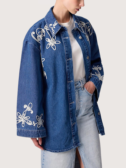 Embroidered Denim Jacket