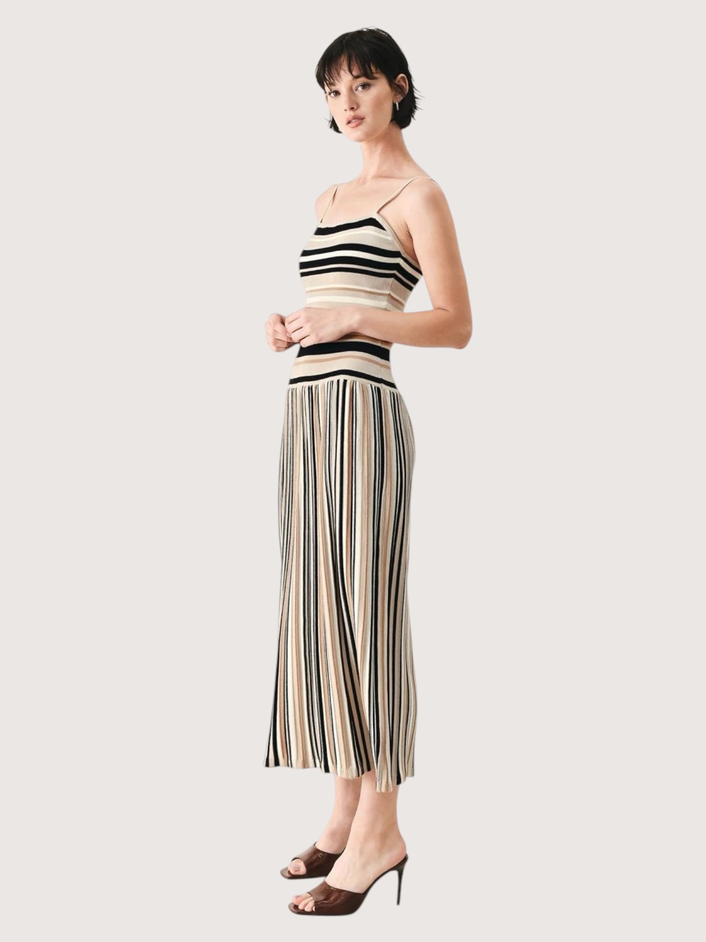 Mica Striped Knit Dress