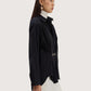 Horse Bit Poplin Blouse | Black