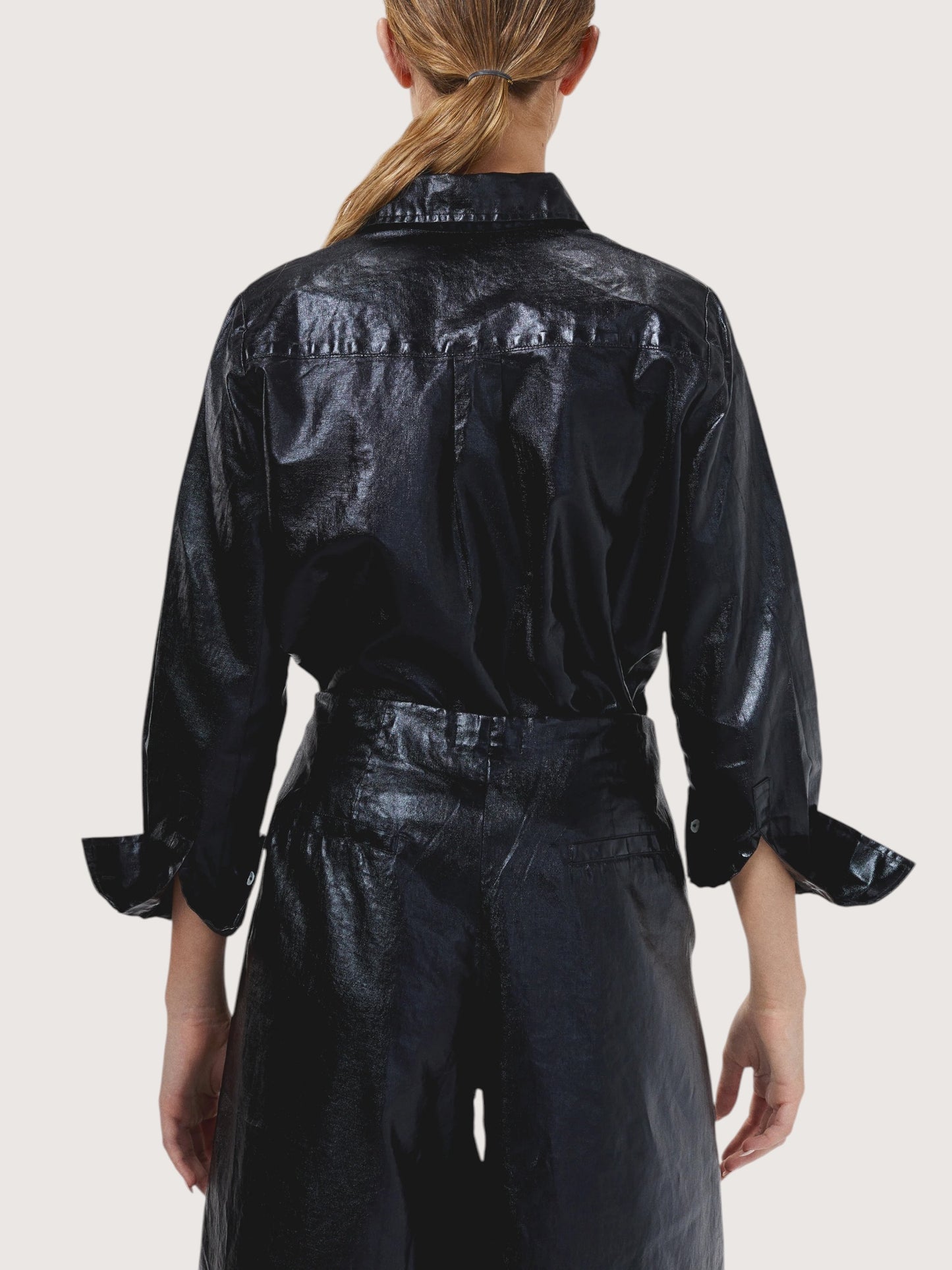 Frida Metallic Linen Shirt