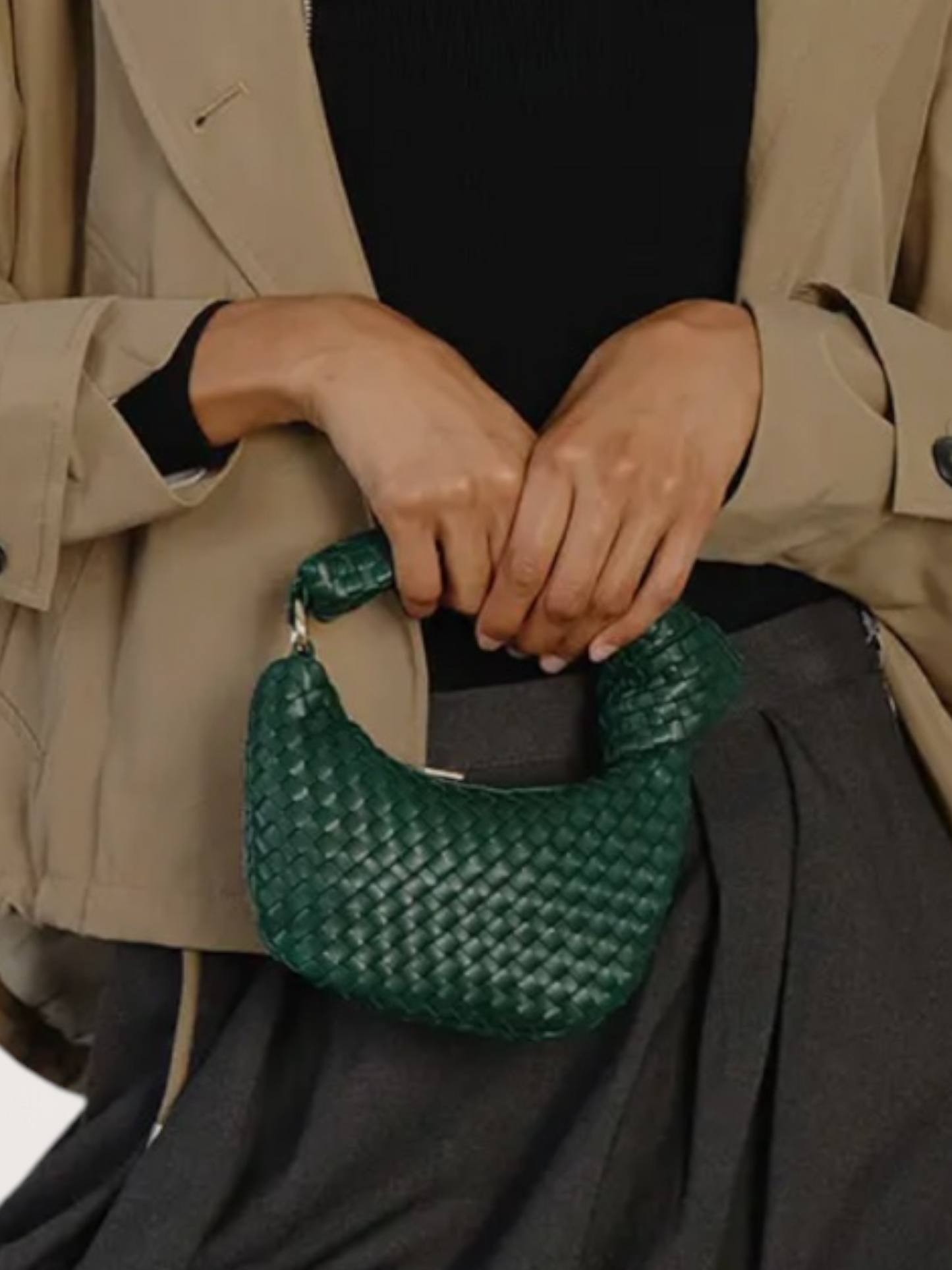 Mini Weaved Bag | Brown