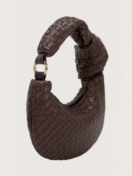 Mini Weaved Bag | Brown